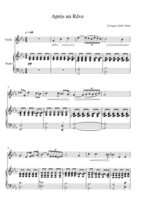 Gabriel Fauré - Après un rêve (Violin Solo)