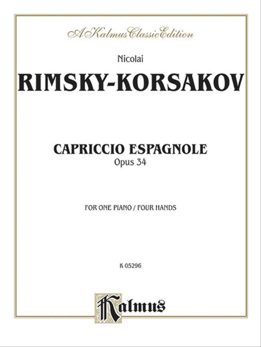 Capriccio Espagnole Piano Duet Small Ensemble scores gallery preview page 1