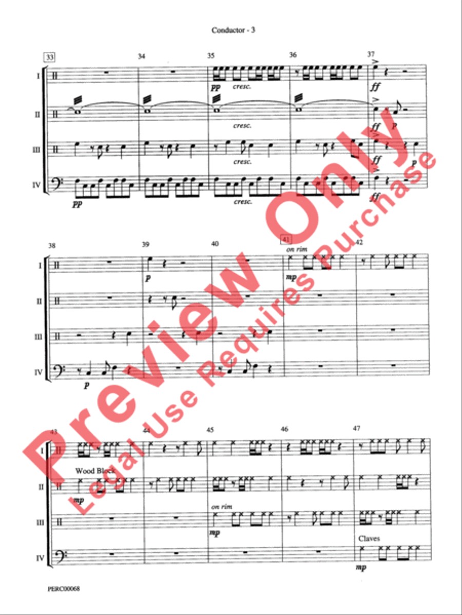 Dimensions III Dimensions III Percussion Ensemble scores gallery preview page 4
