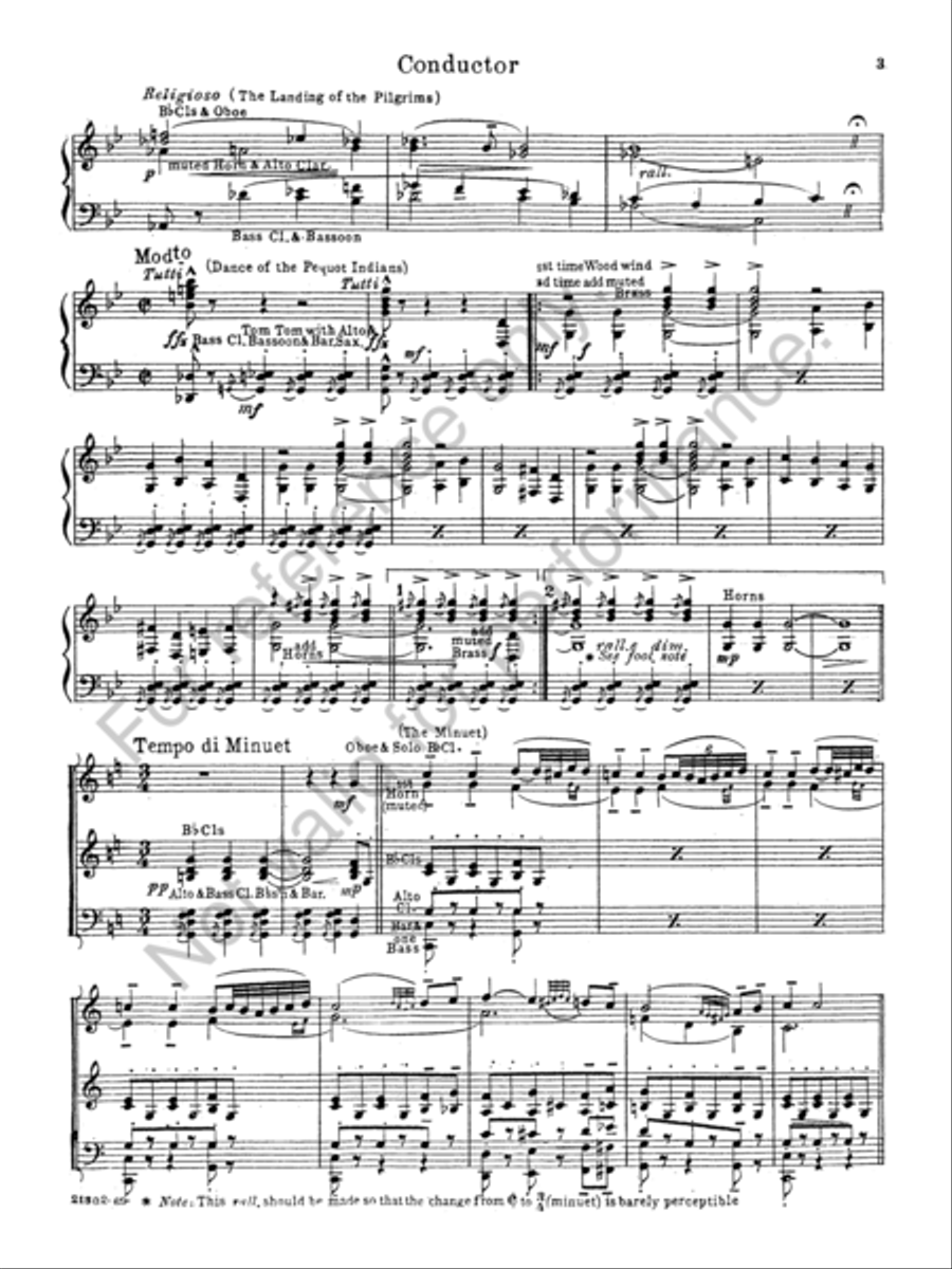 The Evolution of Yankee Doodle Concert Band scores gallery preview page 4