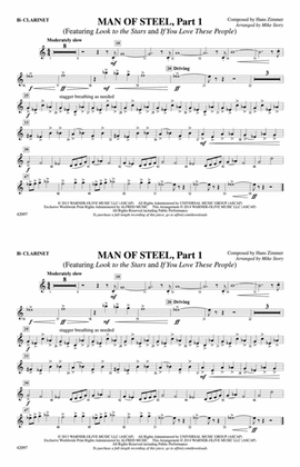Book cover for Man of Steel, Part 1: 1st B-flat Clarinet