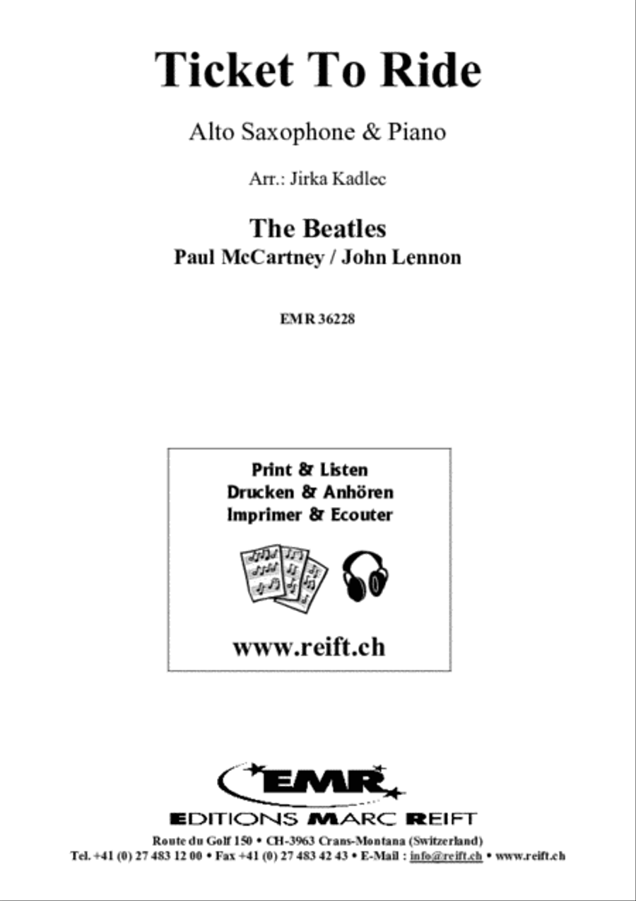 Ticket To Ride Ticket To Ride Alto Saxophone scores gallery preview page 2