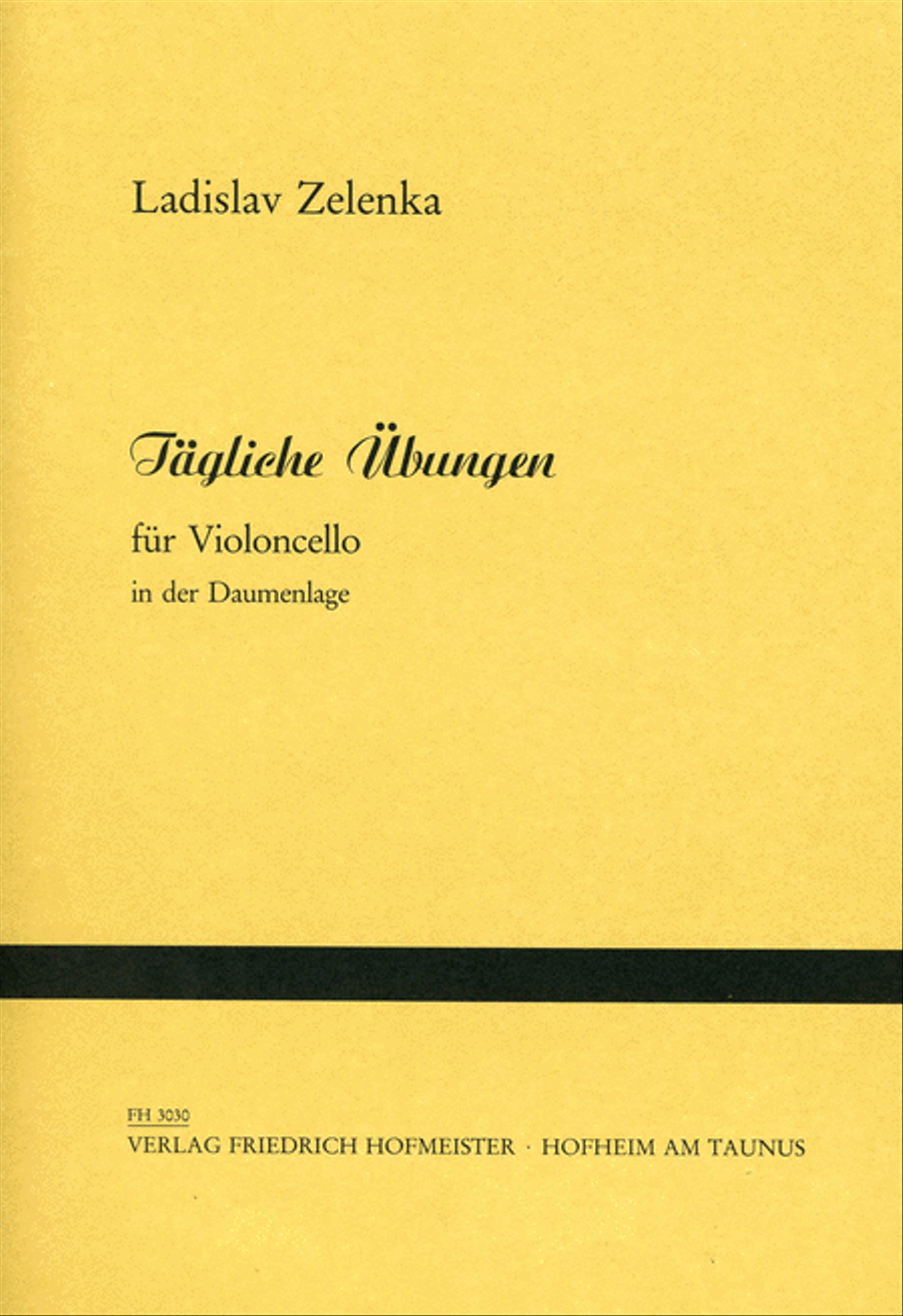Tägliche Übungen für Violoncello in der Daumenlage Cello scores gallery preview page 1