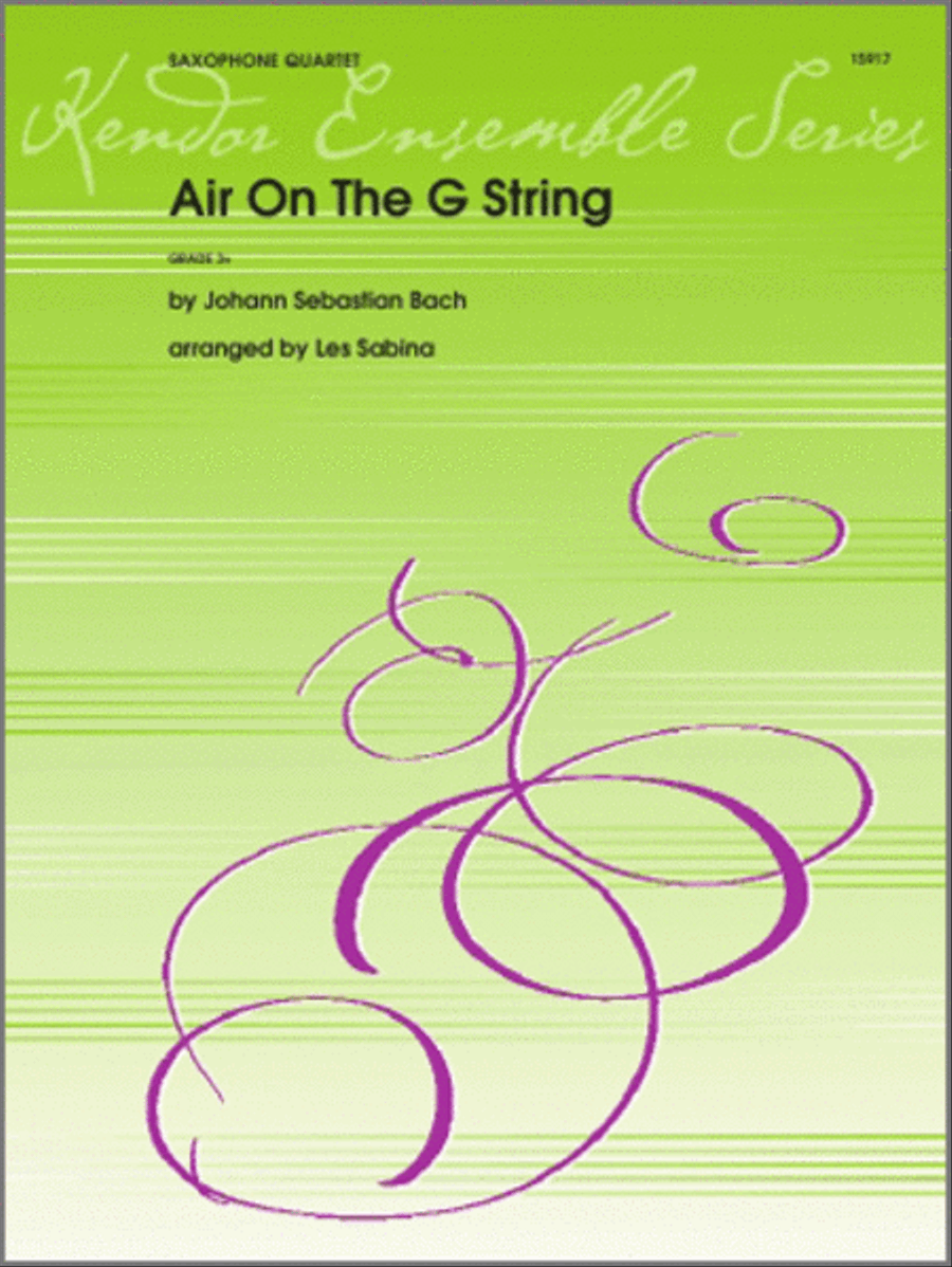 Air On The G String Air On The G String Baritone Saxophone scores gallery preview page 1