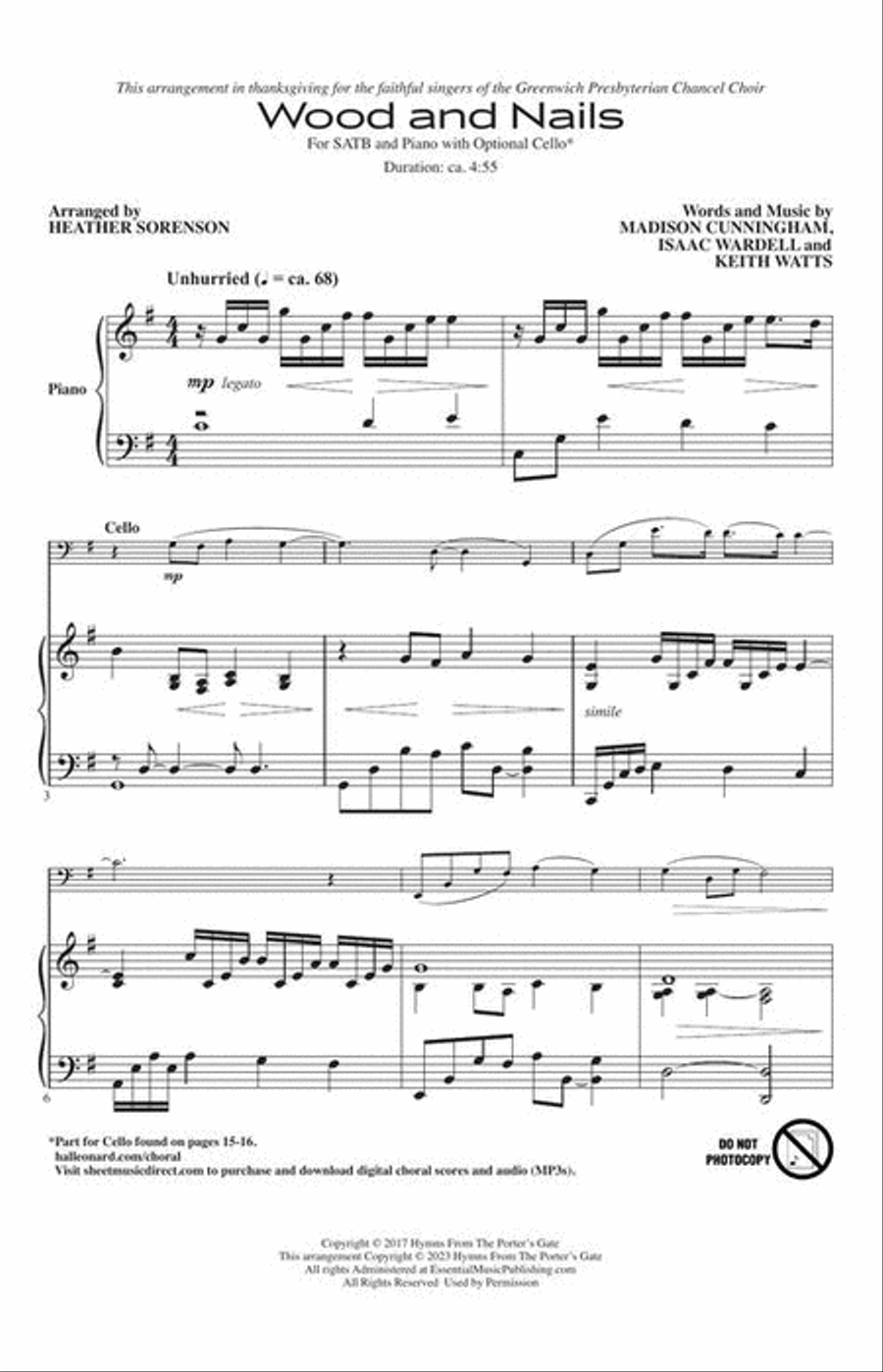 Wood and Nails 4-Part scores gallery preview page 3