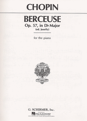 Book cover for Berceuse, Op. 57 in D Flat Major