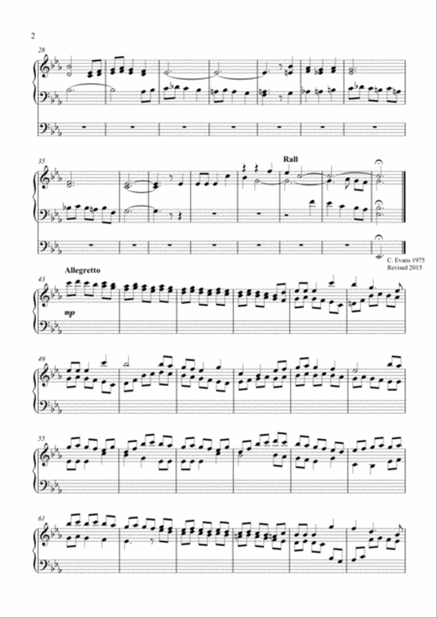 Prelude and Allegretto on 'The Holly and the Ivy' for Organ Organ Solo scores gallery preview page 2