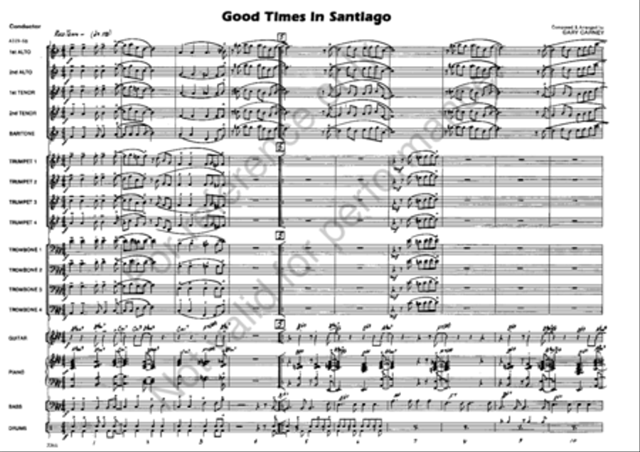 Good Times in Santiago Good Times in Santiago Jazz Ensemble scores gallery preview page 2
