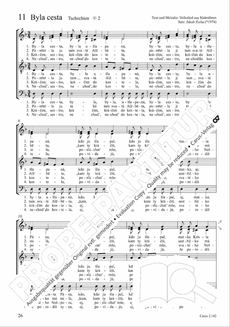Christmas Carols of the World. Choral collection 4-Part scores gallery preview page 27