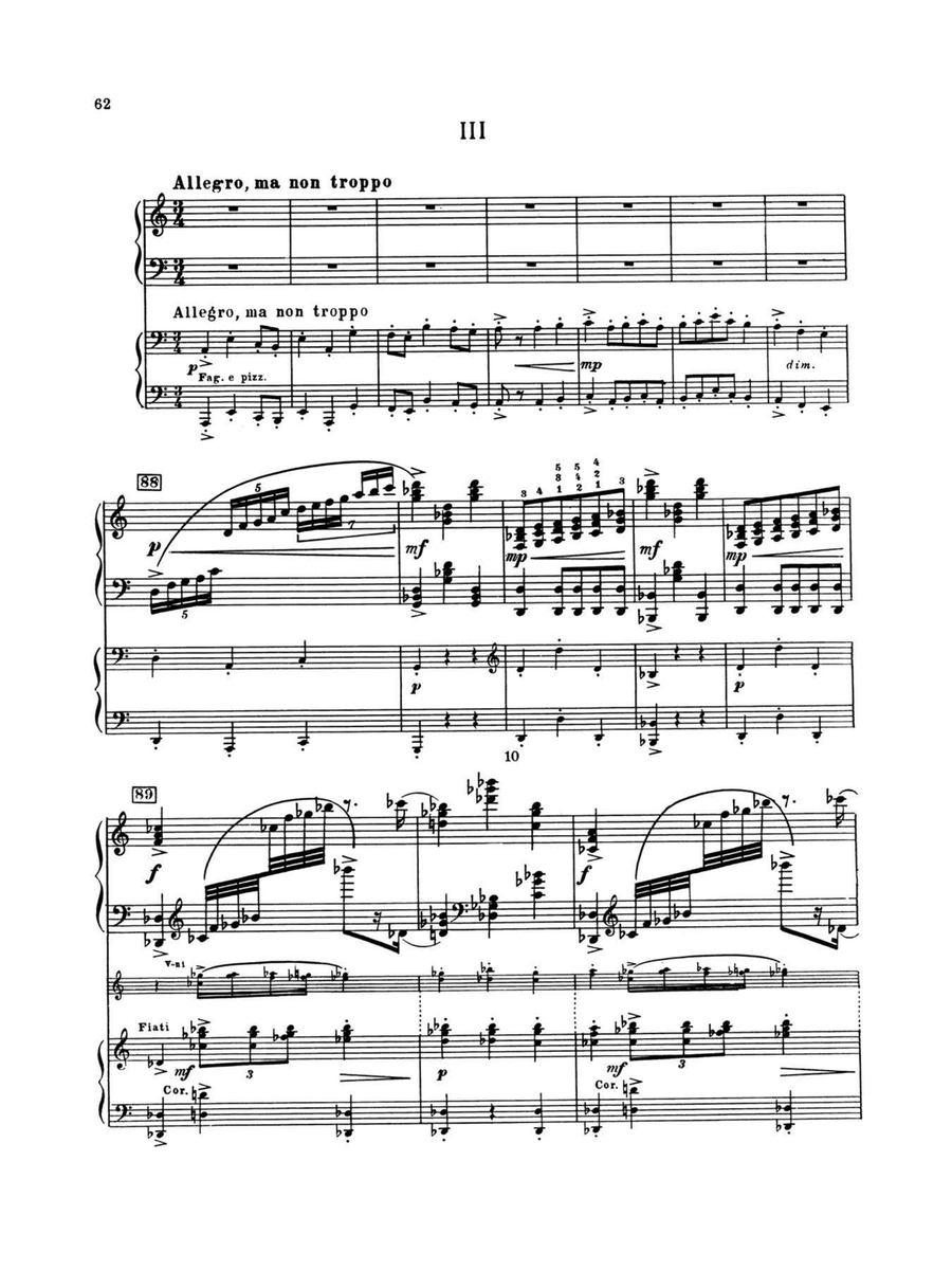 Piano Concerto No. 3 in C Major, Opus 26 - 3rd Movement - Piano Duo (2 Pianos, 4 Hands) Piano Solo scores gallery preview page 1