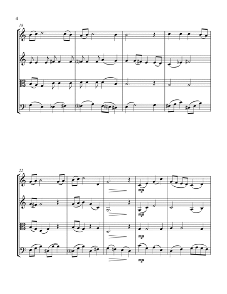 Have Yourself A Merry Little Christmas from MEET ME IN ST. LOUIS String Quartet scores gallery preview page 6