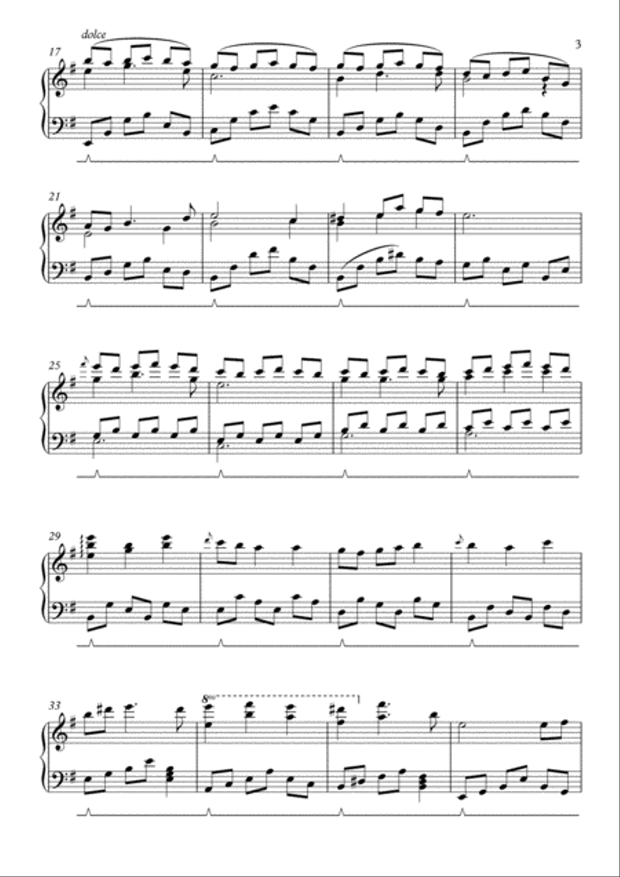 Piano Sonata No.1 in E minor Piano Solo scores gallery preview page 3