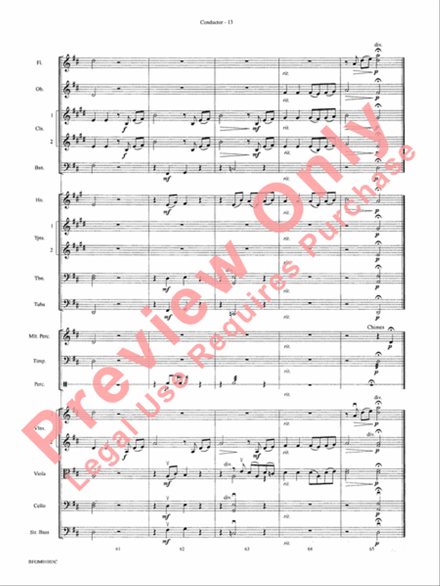River Songs (based on Deep River and Shall We Gather at the River) Full Orchestra scores gallery preview page 16