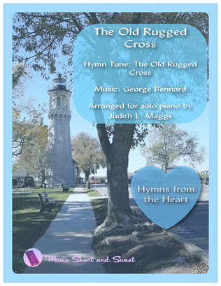 Book cover for The Old Rugged Cross for solo piano