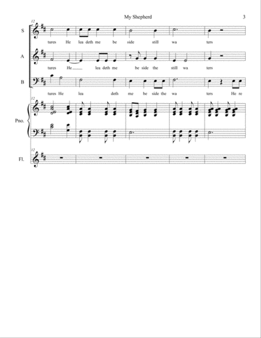 My Shepherd Flute Solo scores gallery preview page 3