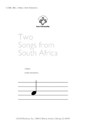 Book cover for Two Songs from South Africa