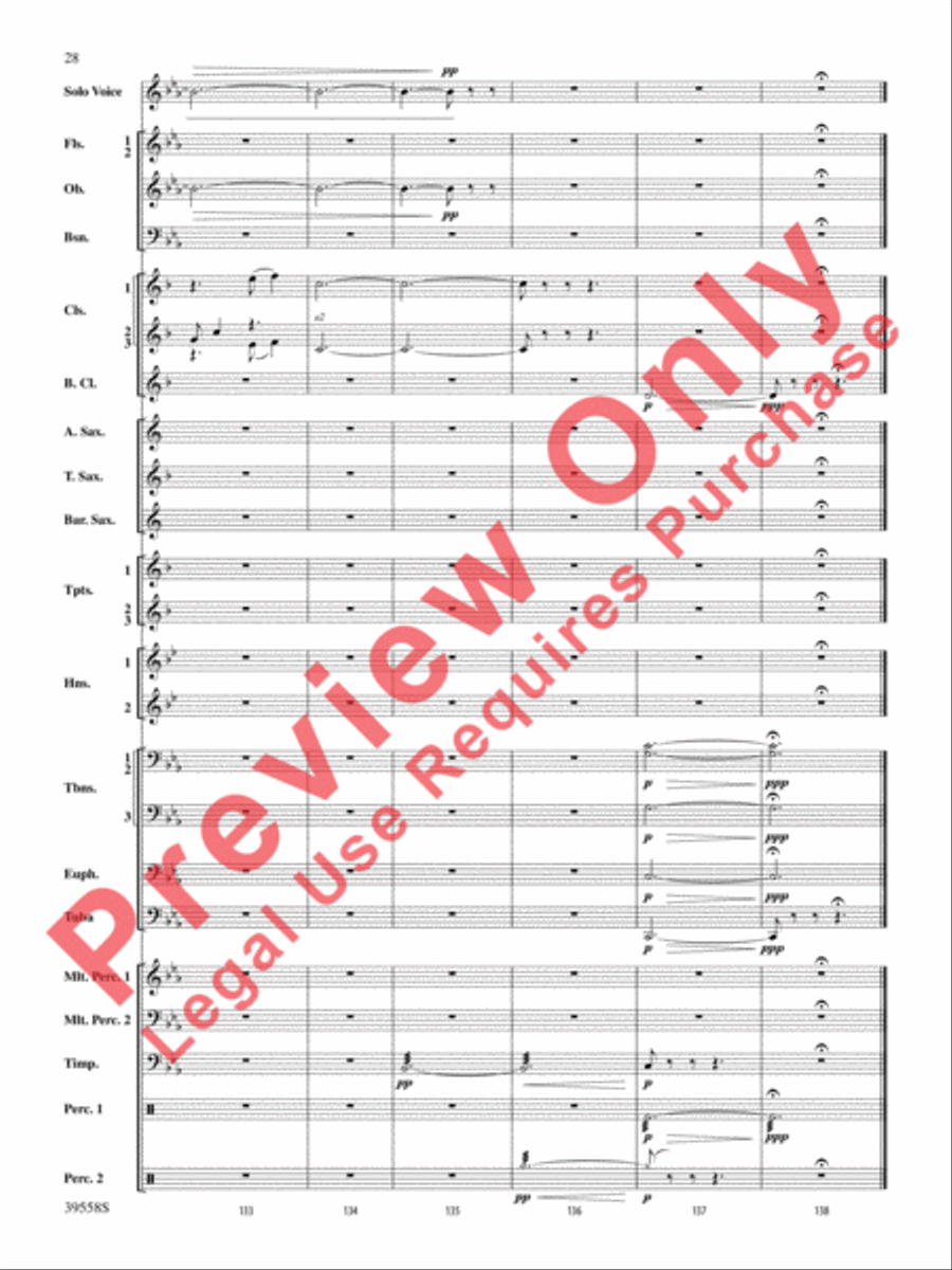 I Was Born for This Concert Band scores gallery preview page 29