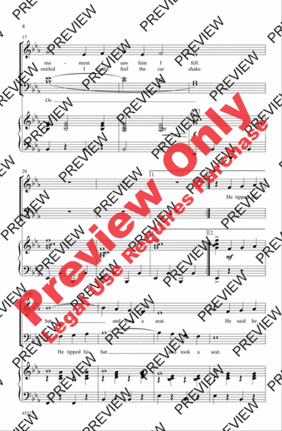 A Tribute to Judy Garland 4-Part scores gallery preview page 4