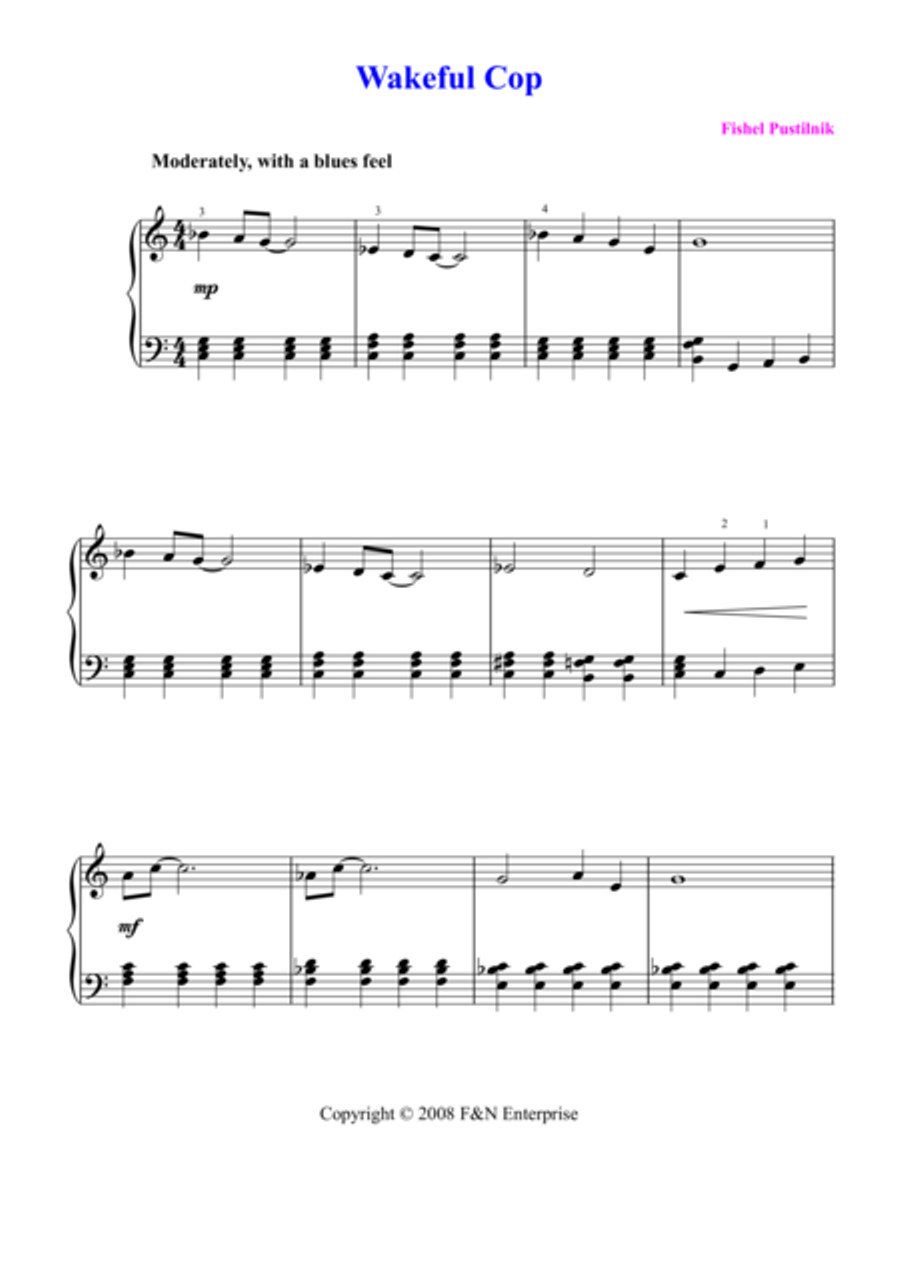 Wakeful Cop Voice scores gallery preview page 1