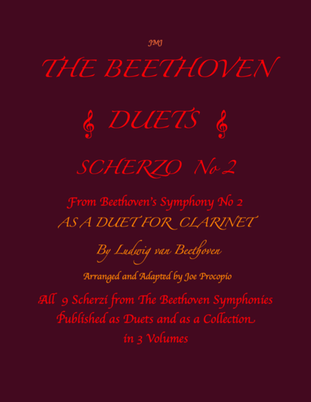 The Beethoven Duets For Clarinet Scherzo No. 2 image number null