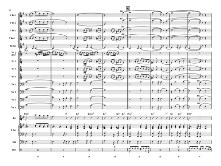 O Holy Night Jazz Ensemble scores gallery preview page 9