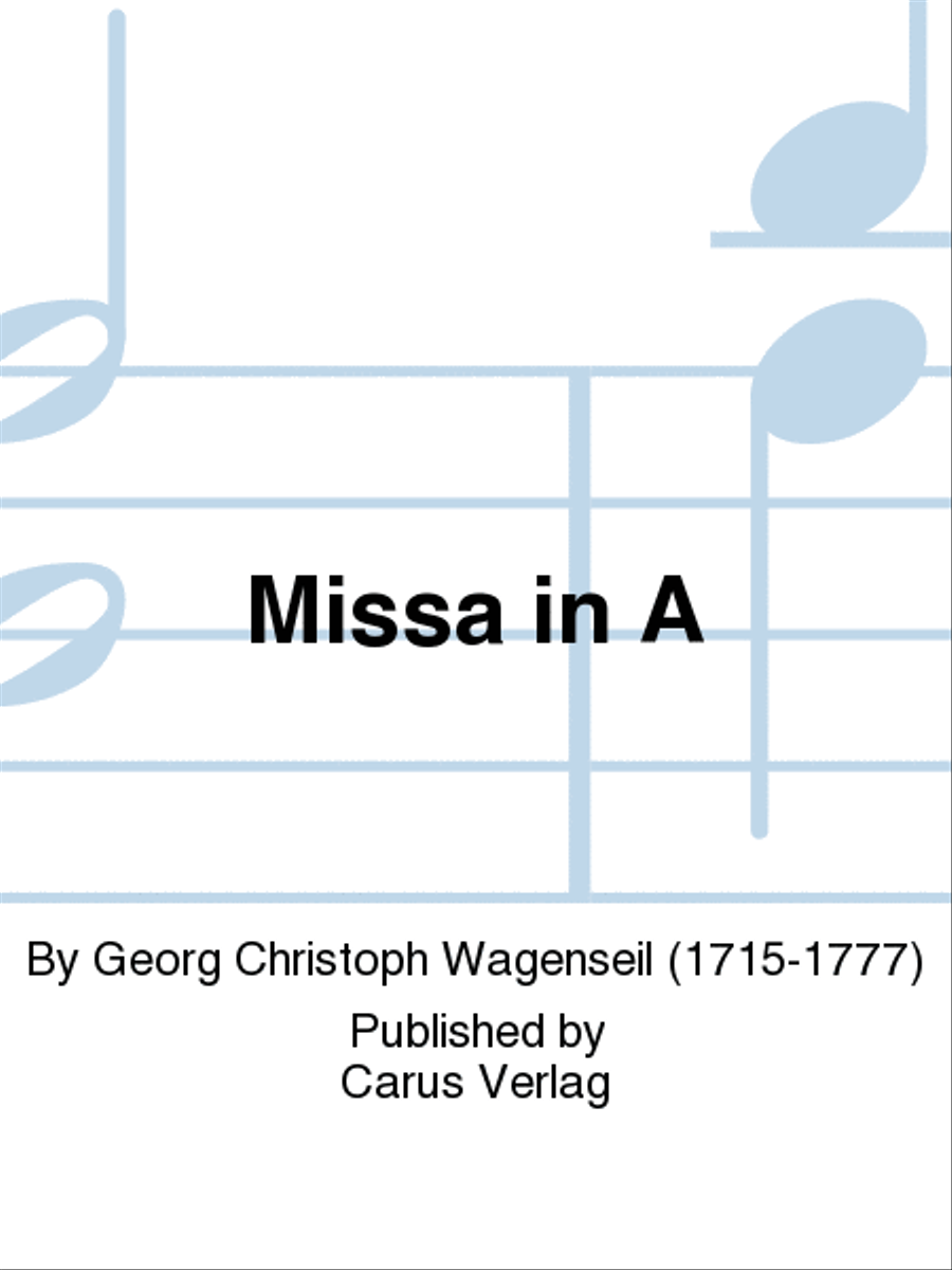 Missa in A Major Missa in A Major Double Bass scores gallery preview page 1