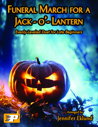 Book cover for Funeral March for a Jack-o-Lantern (Easy Piano Duet)