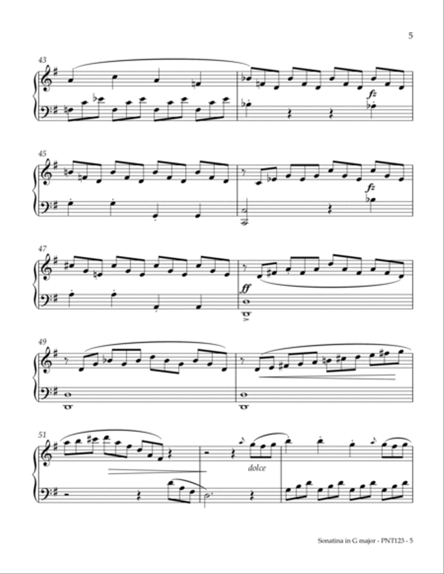 Sonatina Opus 36, Number 5 Piano Method scores gallery preview page 5