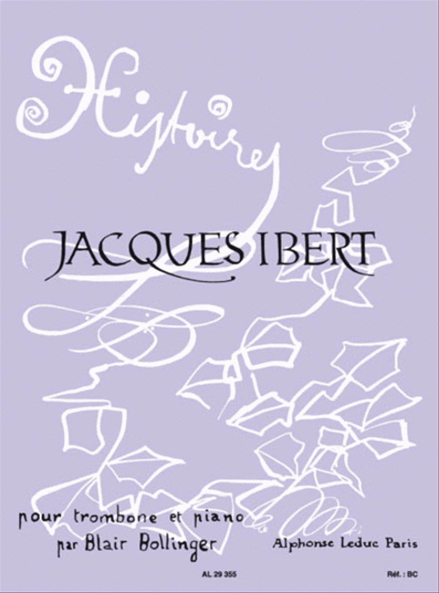 Histoires Arrangement De Blair Bollinger Pour Trombone Et Piano Piano scores gallery preview page 1