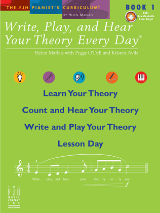 Book cover for Write, Play, and Hear Your Theory Every Day, Book 1