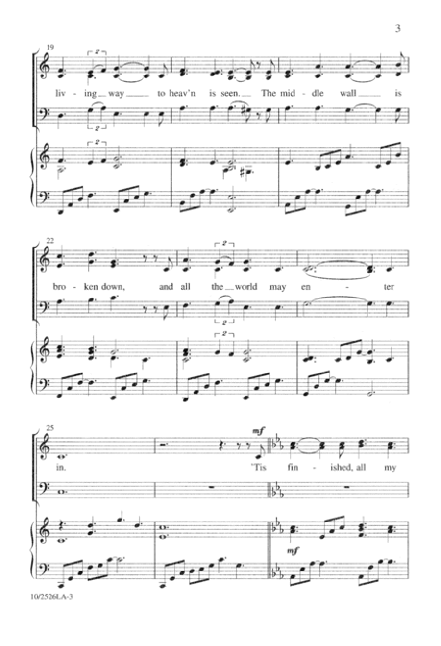 'Tis Finished, the Messiah Dies 3-Part scores gallery preview page 3