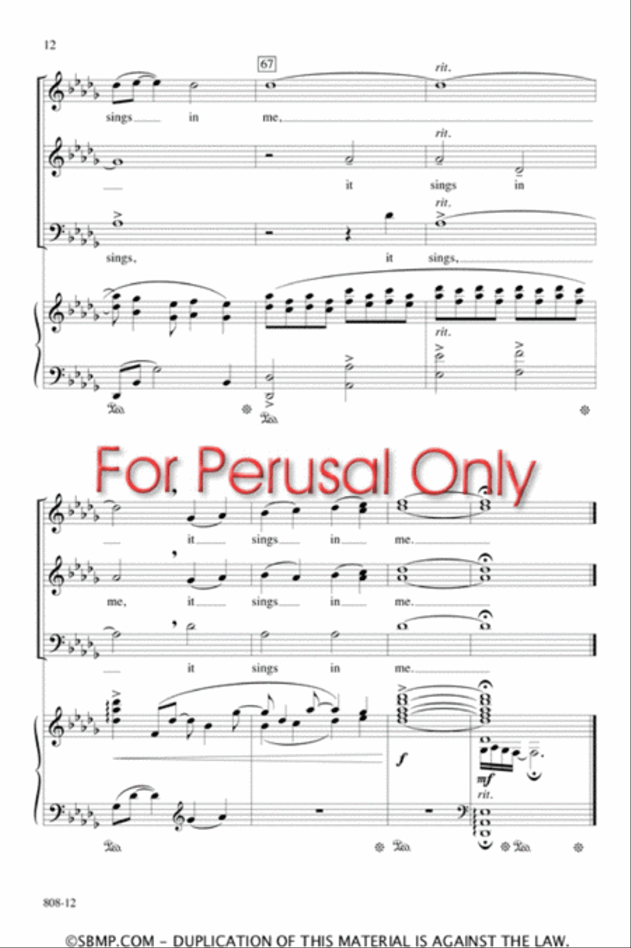 It Sings in Me - SAB Octavo 3-Part scores gallery preview page 11