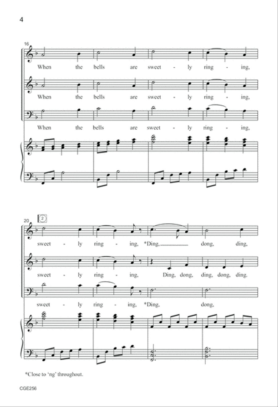 Lovely Evening SAB 3-Part scores gallery preview page 4