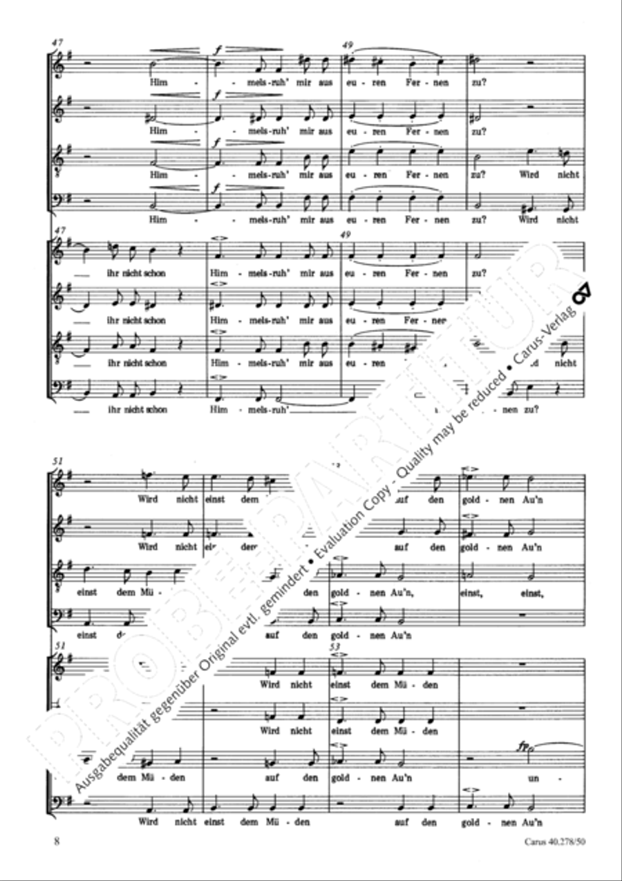 An die Sterne An die Sterne 4-Part scores gallery preview page 9