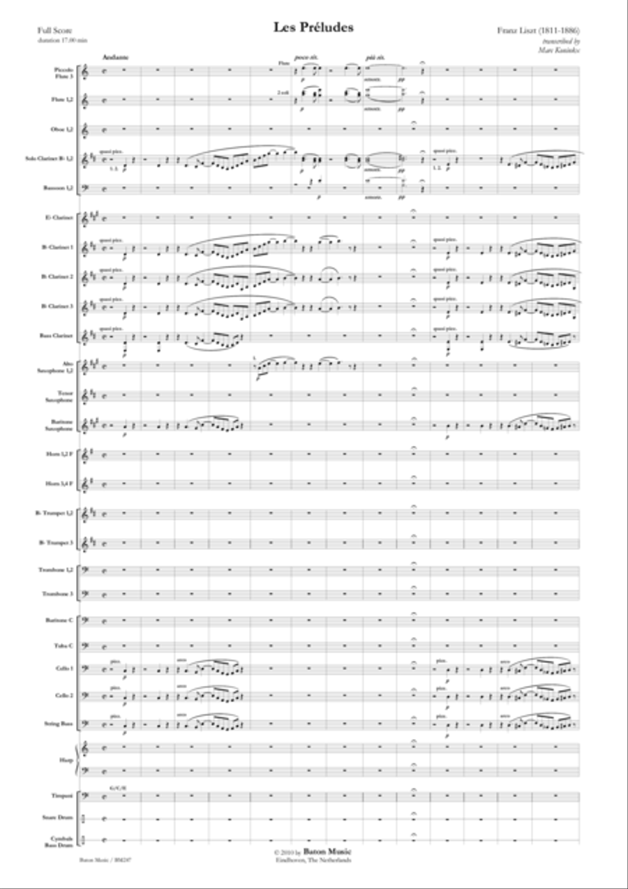 Les Préludes Concert Band scores gallery preview page 2
