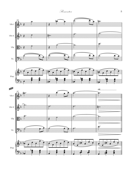 LE PIANO Entire Live Concert Score- Piano Quintet