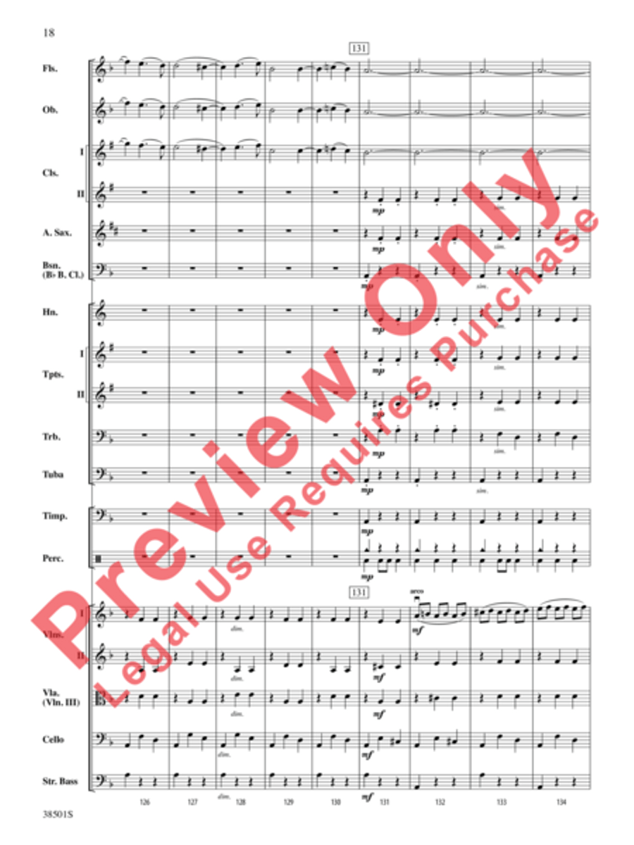 Aragonaise from Carmen Full Orchestra scores gallery preview page 19