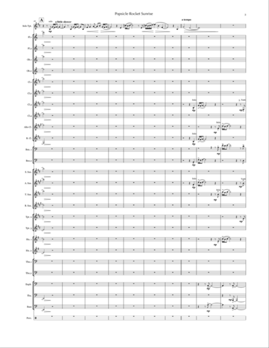 Still Life with Melon & Sand (trumpet & concert band) Concert Band scores gallery preview page 5