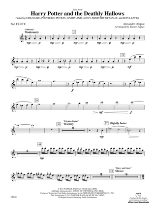 Harry Potter and the Deathly Hallows, Part 1, Suite from: 2nd Flute