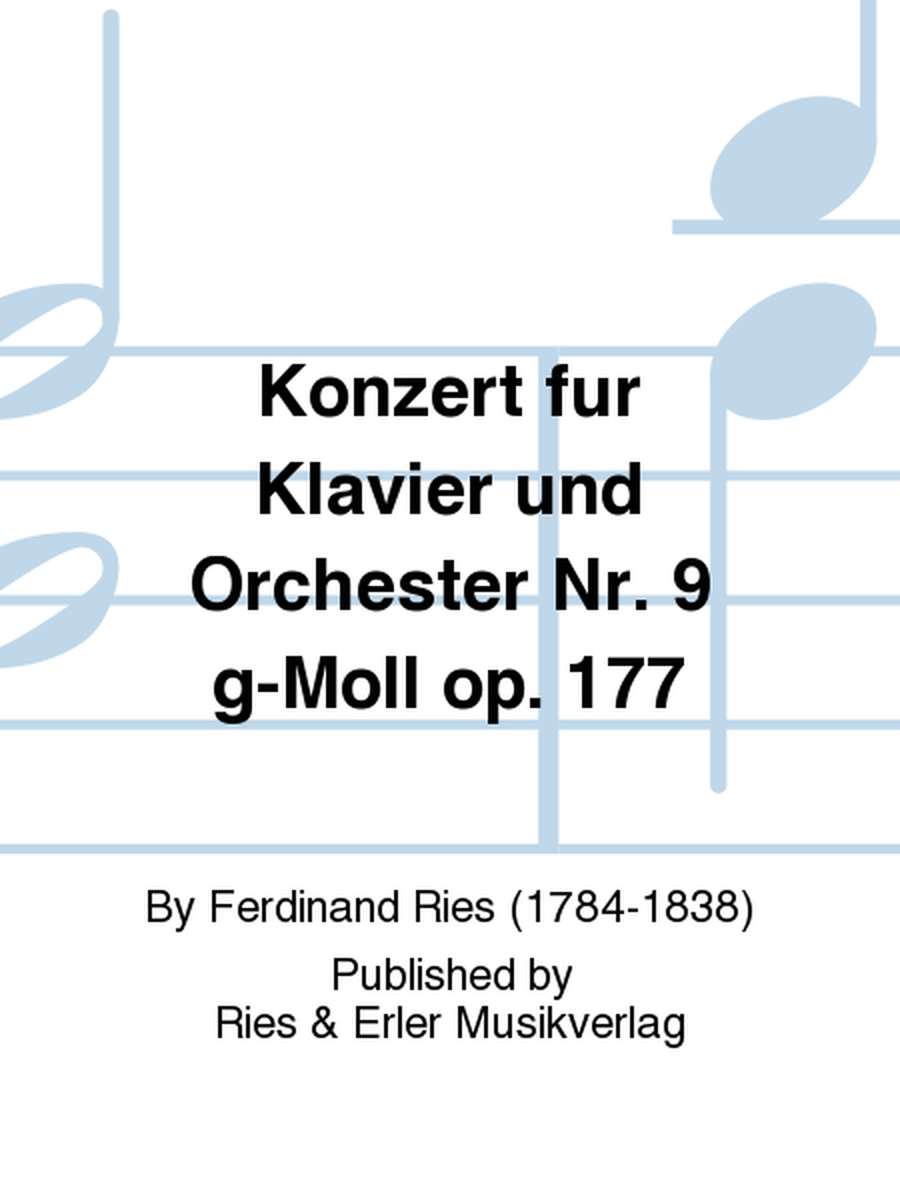 Konzert für Klavier und Orchester No. 9 in g-moll, Op. 177