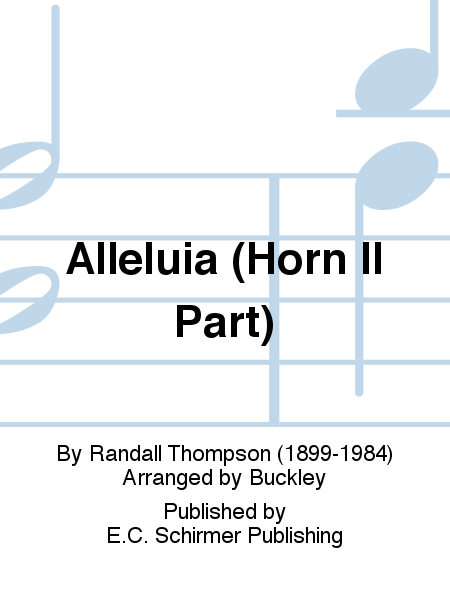 Alleluia (Horn II Replacement Part)