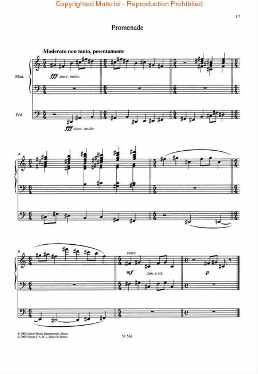 Tableaux d'une Exposition (Pictures at an Exhibition) Organ scores gallery preview page 4