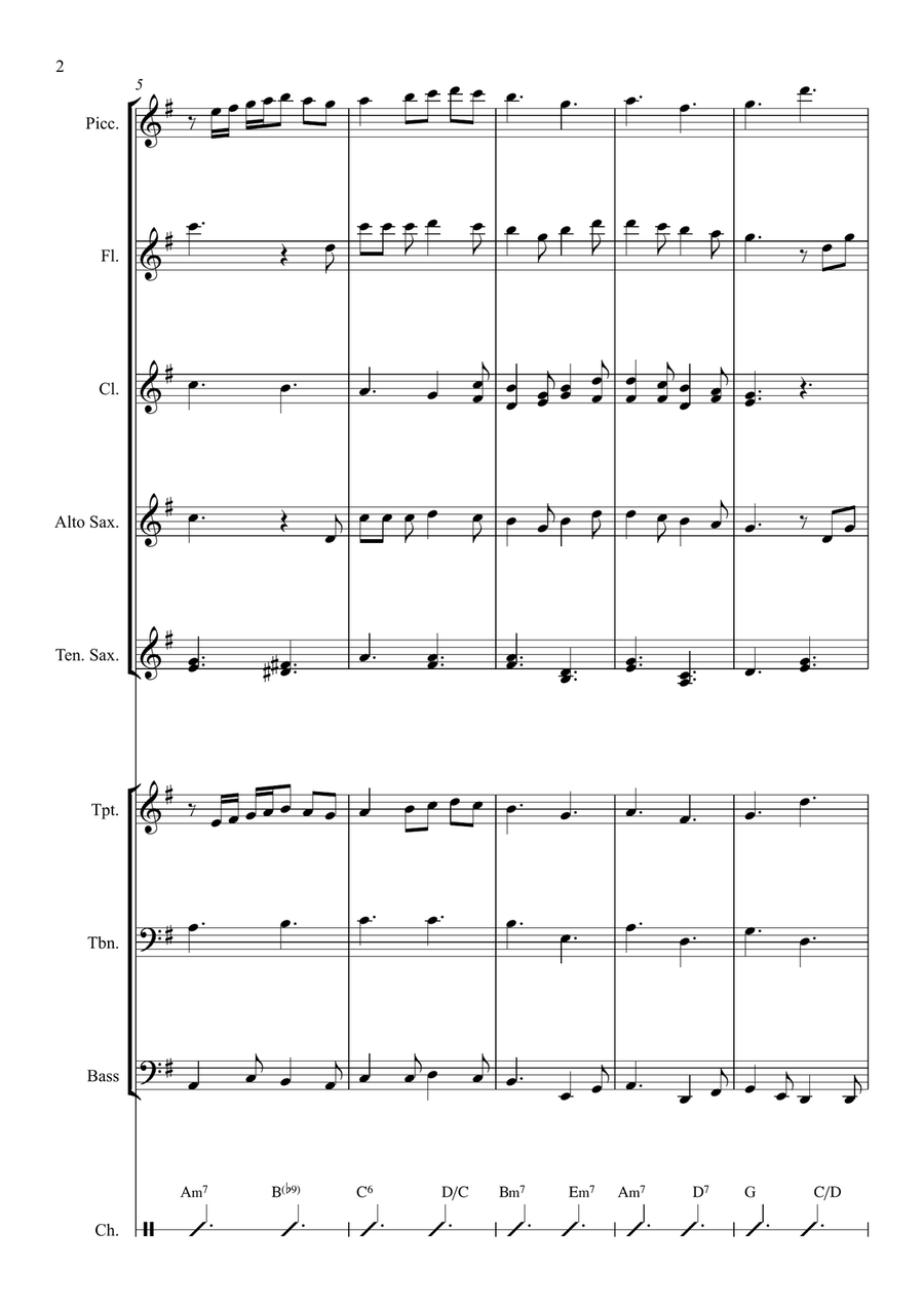 Canta Meu Povo Canta Meu Povo Marching Band scores gallery preview page 2