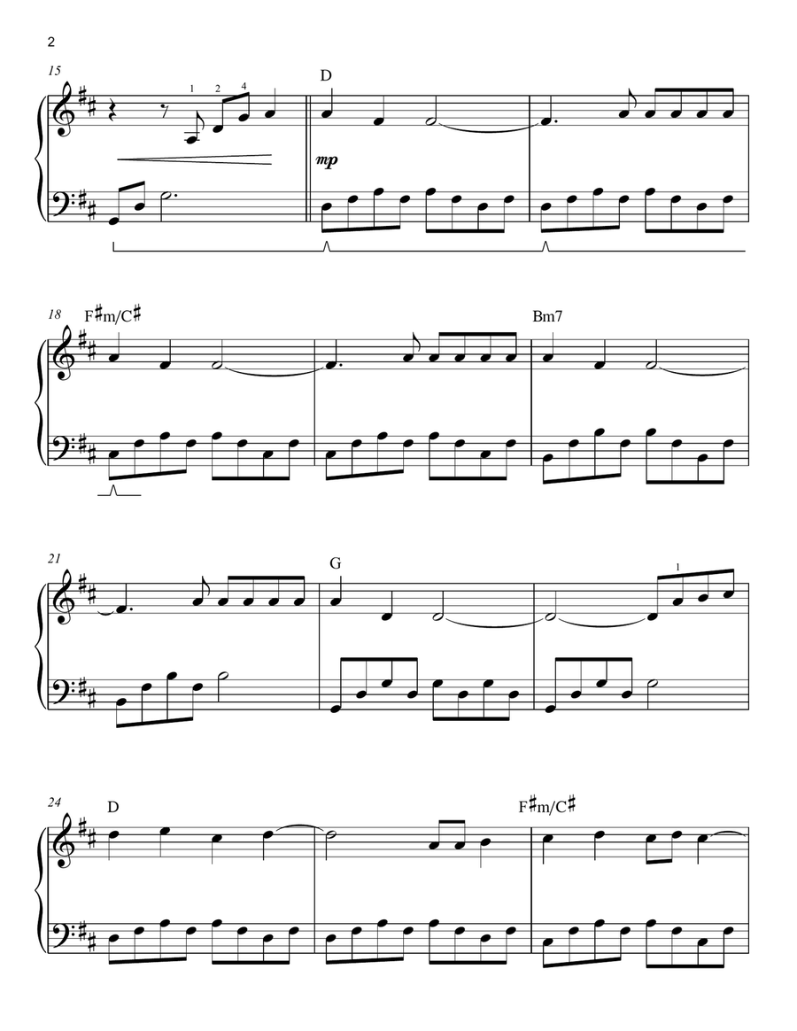 Beethoven's 5 Secrets (arr. Phillip Keveren) Easy Piano scores gallery preview page 2