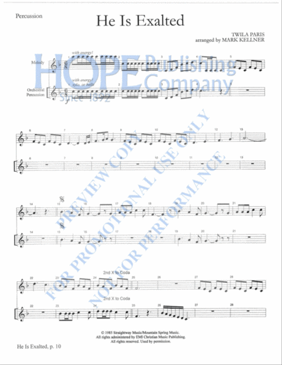 Praise Him with Instruments Orchestra scores gallery preview page 13