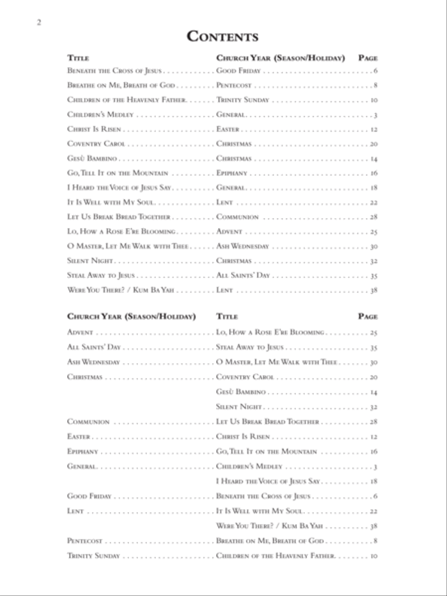 Music for the Church Year Piano Solo scores gallery preview page 3