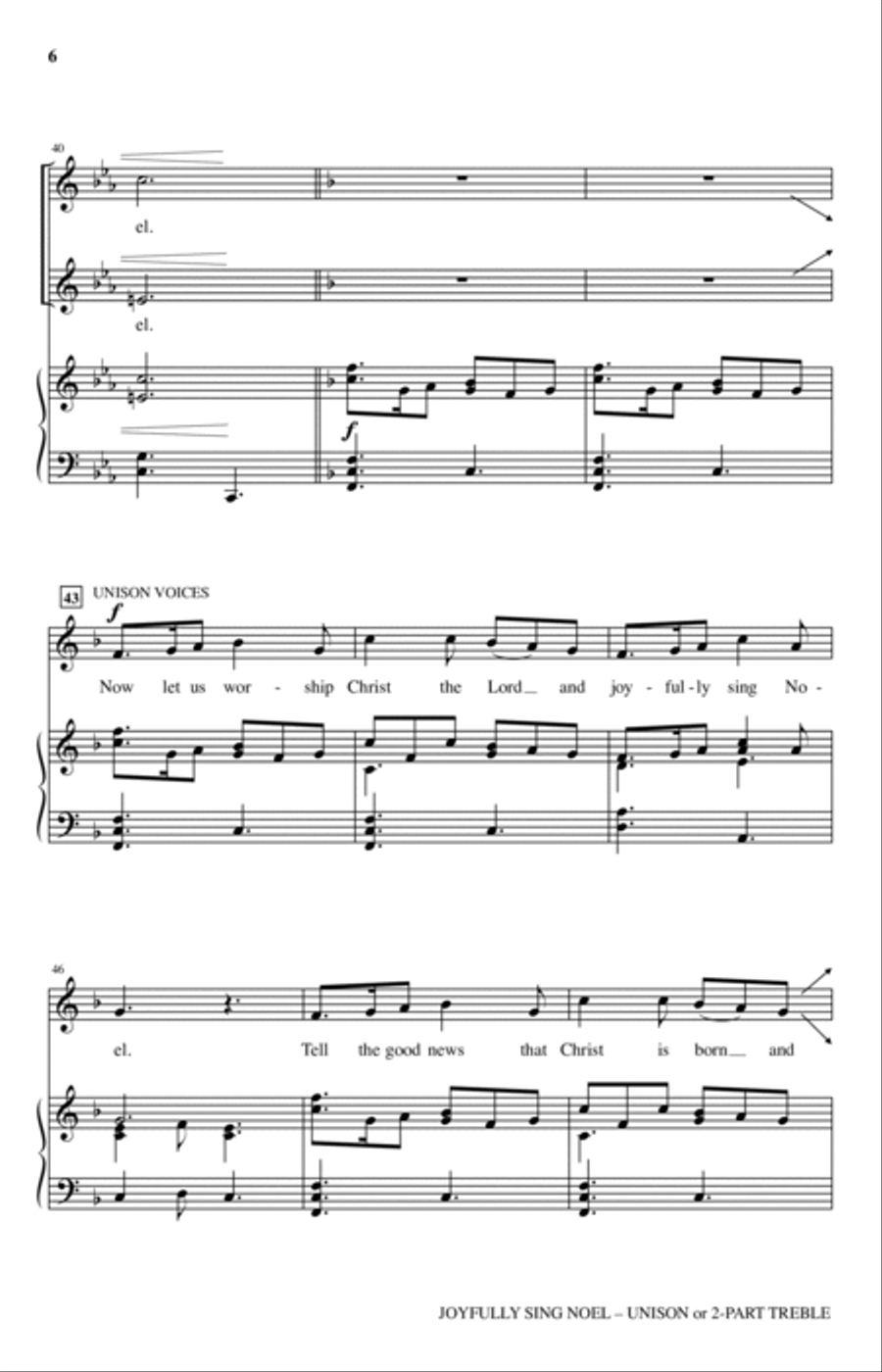 Joyfully Sing Noel 2-Part scores gallery preview page 5