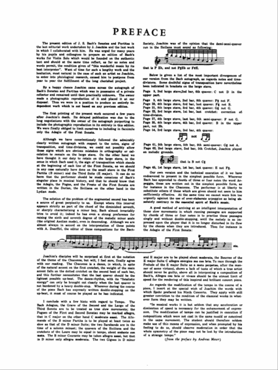 Six Sonatas and Partitas Violin Solo scores gallery preview page 3