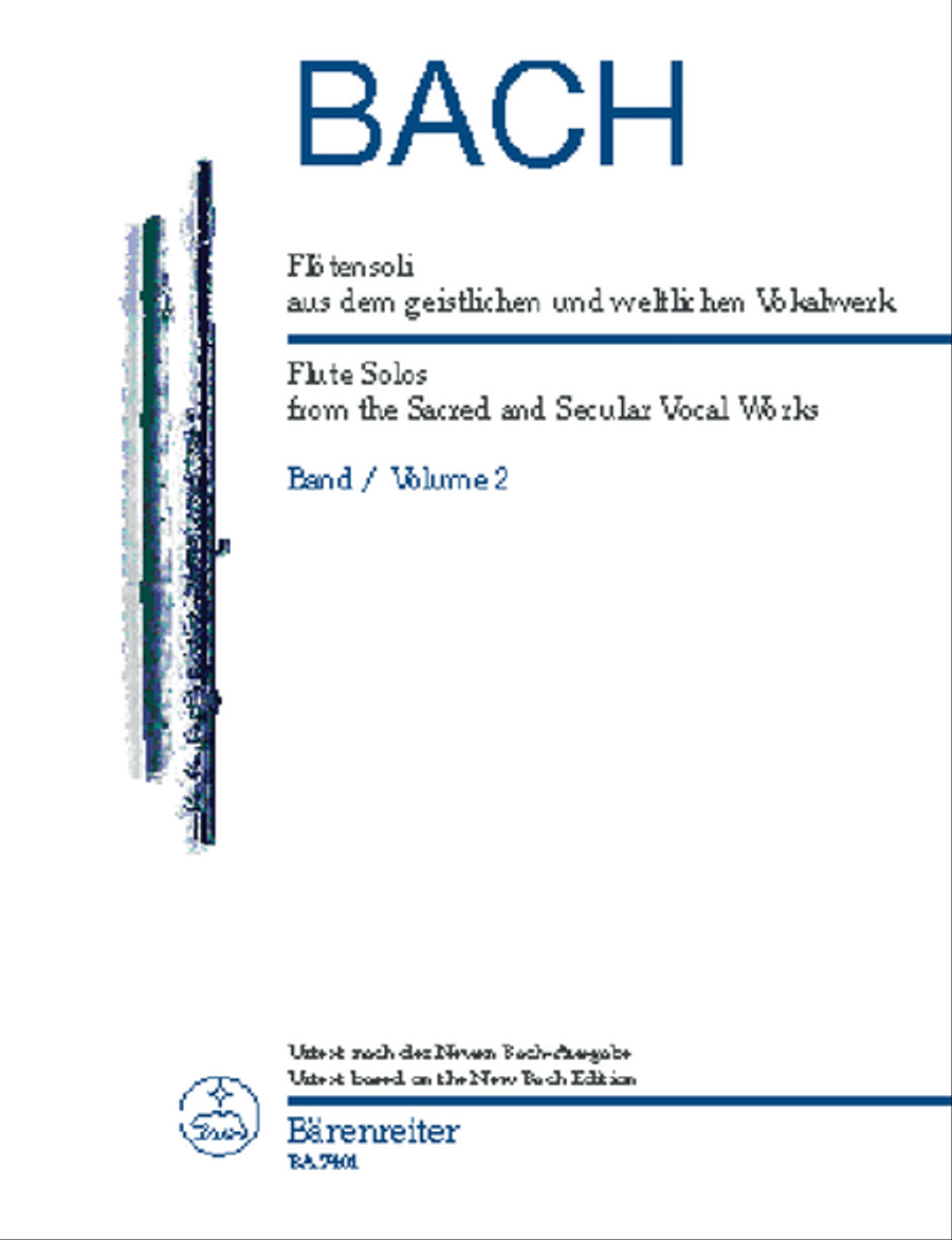 Flotensoli aus dem geistlichen und weltlichen Vokalwerk. Flute scores gallery preview page 1