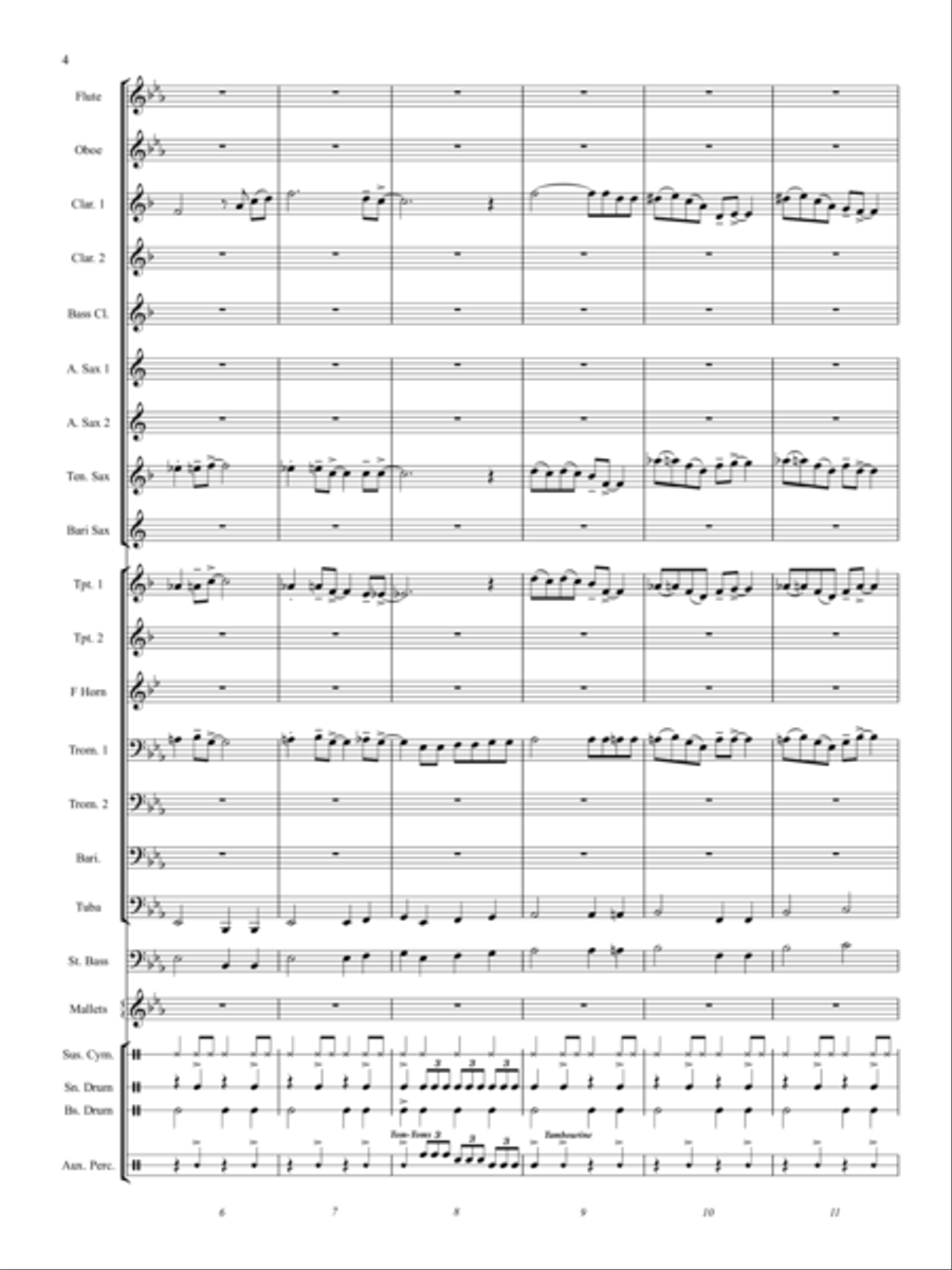 Barnyard Blues Concert Band scores gallery preview page 3